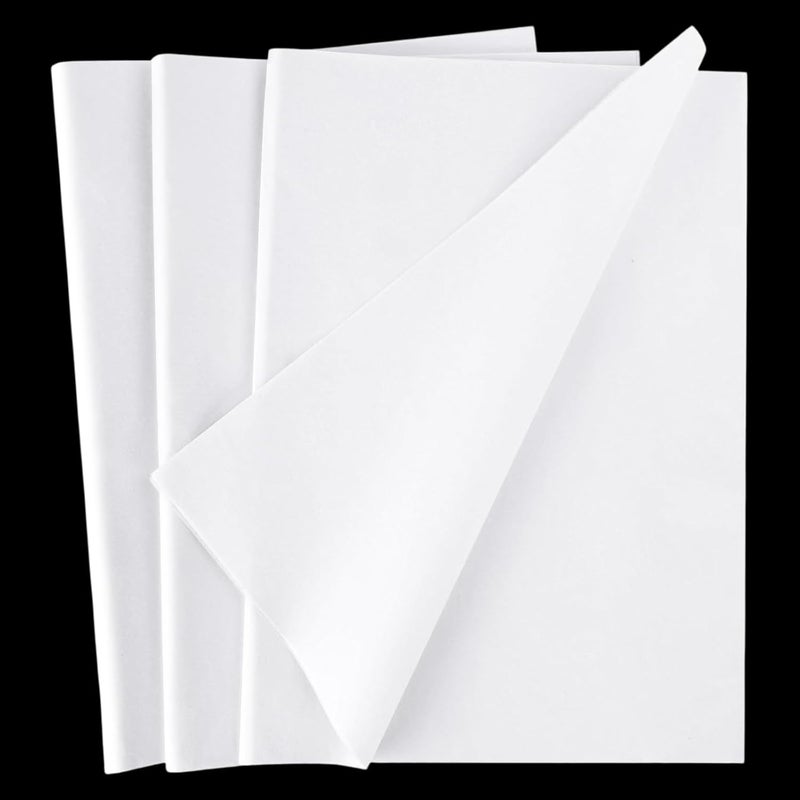 Koogel 120 Sheets White Tissue Paper Bulk, 14 x 20 Inch Gift Wrapping Paper for Christmas Wedding Birthday DIY Craft Project - Image 1
